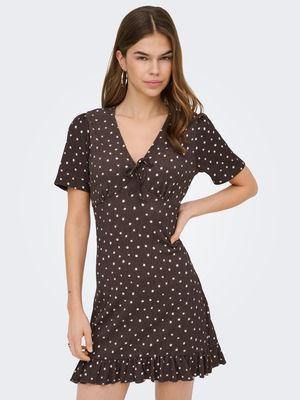 ONLMOLLY S/S V-NECK DRESS JRS Shopping Bag/Cloud d