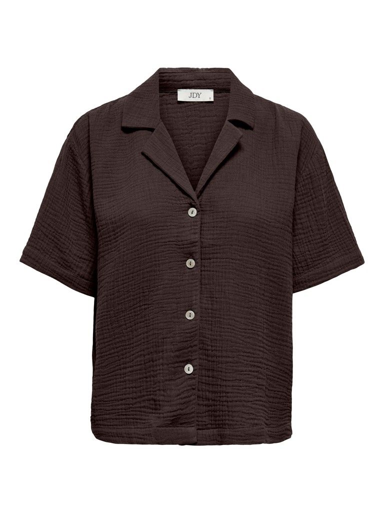 JDYTHEIS LIFE 2/4 LOOSE SHIRT WVN NOOS Chocolate Torte