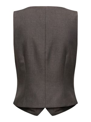ONLLINDA S/L MEL FIT WAISTCOAT TLR NOOS Chocolate Torte-MELANGE
