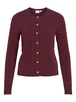 VIKERRY CABLE L/S KNIT CARDIGAN-NOOS Port Royale