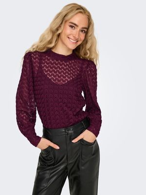 JDYAVERY L/S LACE TOP JRS NOOS Fig