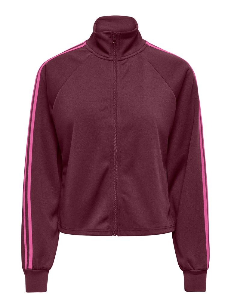 ONLCAYLA ZIP NECK CC SWT Fig/Nice stripes fij