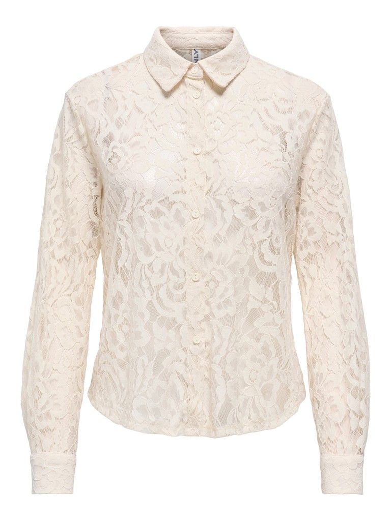 ONLBIRUN L/S LACE SHIRT WVN Birch