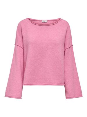 JDYRUE LIFE L/S BOAT NECK PULL KNT NOOS Cashmere Rose/MELANG