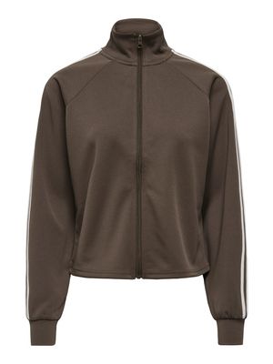 ONLCAYLA ZIP NECK CC SWT Bracken/Nice stripes