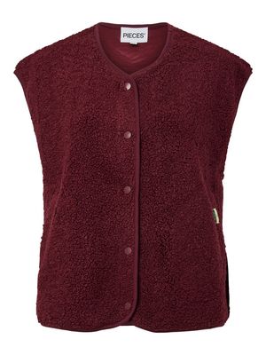 PCKATTY TEDDY VEST NOOS BC Tawny Port