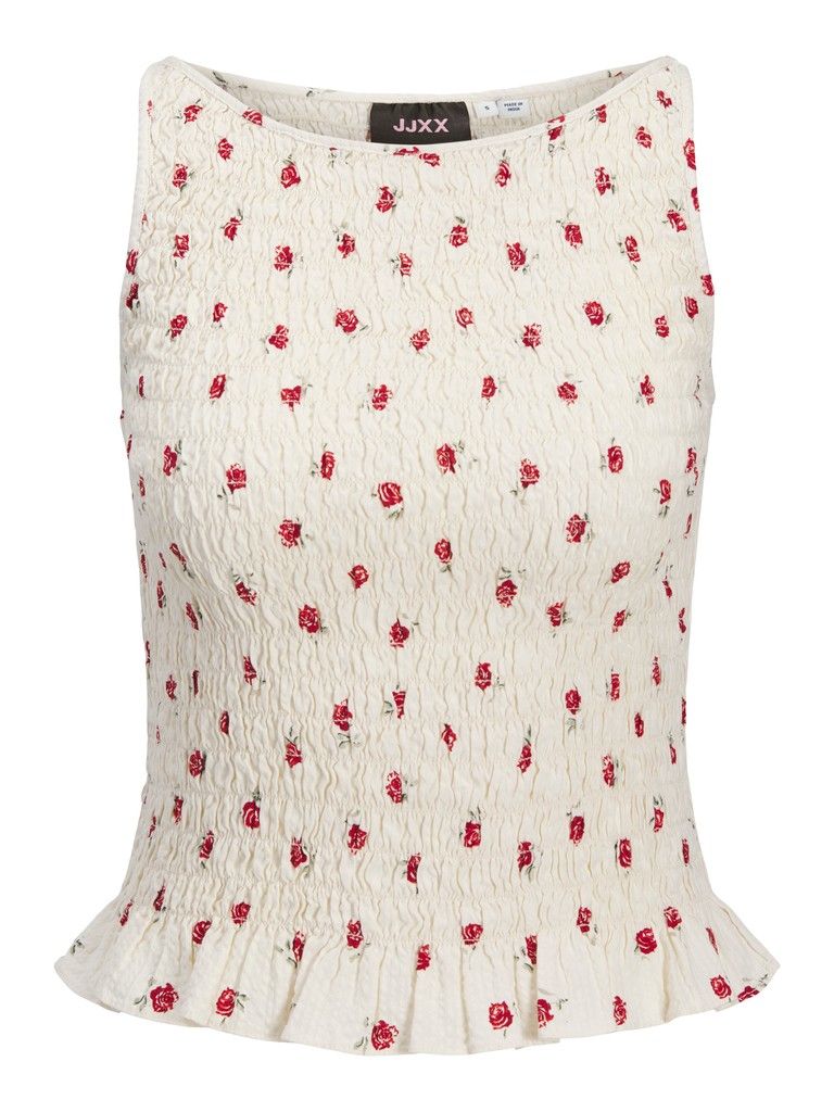 JXZOE SEERSUCKER FULL SMOCK TOP WVN LN Vanilla Ice/ROSE