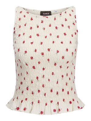 JXZOE SEERSUCKER FULL SMOCK TOP WVN LN Vanilla Ice/ROSE