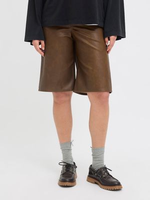 JXLAURA MAI LONG MW SHORTS OTW Rubber/WASHED