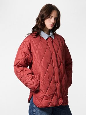 PCSTELLA QUILTED JACKET NOOS BC Garnet
