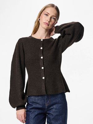 PCSILLY LS PUFF KNIT CARDIGAN NOOS BC Delicioso/Melange