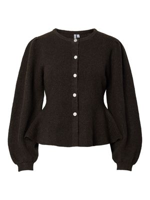 PCSILLY LS PUFF KNIT CARDIGAN NOOS BC Delicioso/Melange