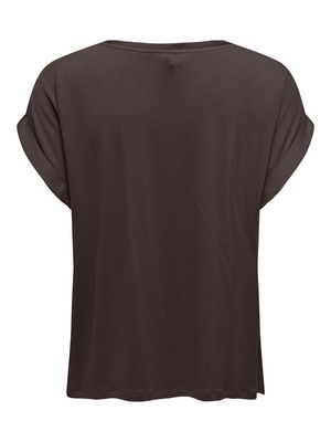 ONLLIEKE S/S SATIN MIX TOP WVN NOOS Chocolate Torte