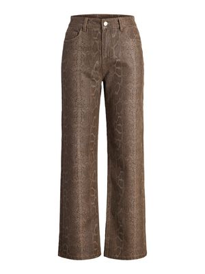 JXZOE ASTRID WIDE HW PANT PNT  Bracken/Snake