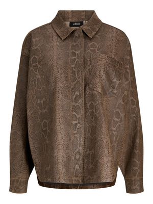 JXJAMILA ASTRID LS OVERSHIRT PNT Bracken/Snake