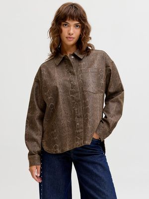 JXJAMILA ASTRID LS OVERSHIRT PNT Bracken/Snake