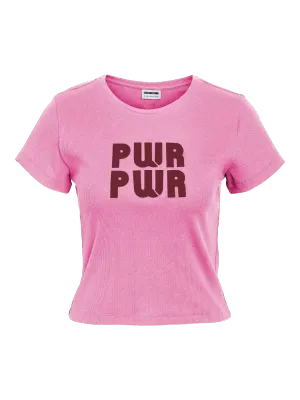 NMJUDY S/S BABY TEE FWD Begonia Pink-TIBETAN RED - RBL