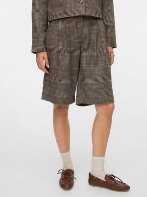 VMSTINA MW BERMUDA CHECK SHORTS Emperador/CHECK AS O
