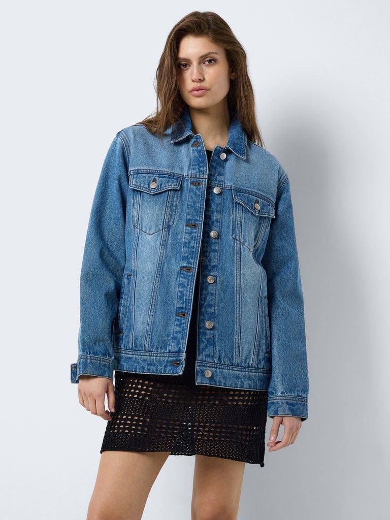 NMOLE L/S DENIM JACKET VI378MB Medium Blue Denim