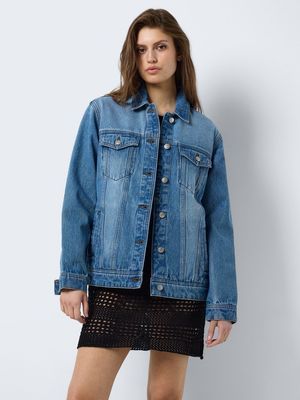 NMOLE L/S DENIM JACKET VI378MB Medium Blue Denim