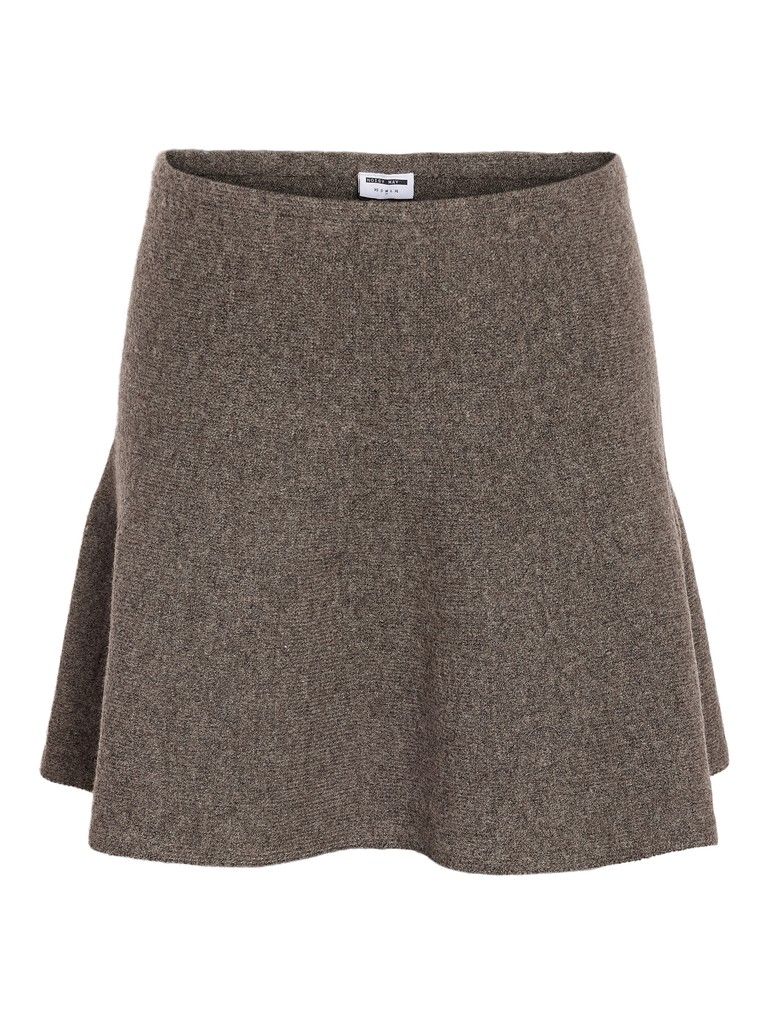 NMSLOAN NW SHORT KNIT SKIRT NOOS Morel/MELANGE