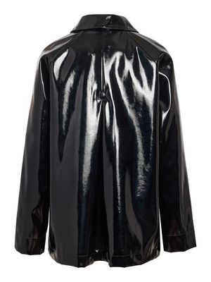 NMSKY VINYL PLEATED JACKET Black