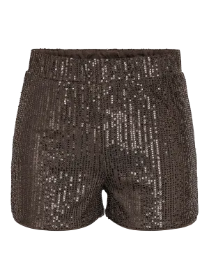 NMSCARLETT MINI SHORTS TNT/15 Chocolate Brown