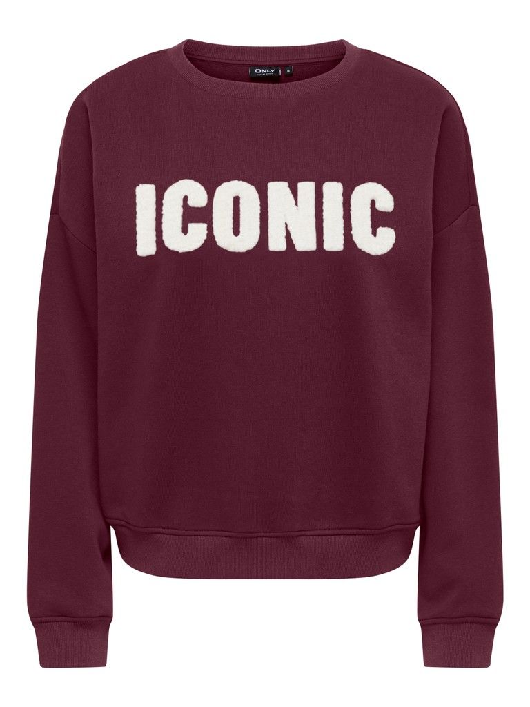 ONLSWEAT LIFE L/S CREW O.SIZE STATE NOOS Fig/ICONIC - TEDDY
