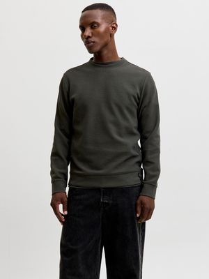 JCOFUSION WAFFLE BRAND SWEAT CREW NECK Peat