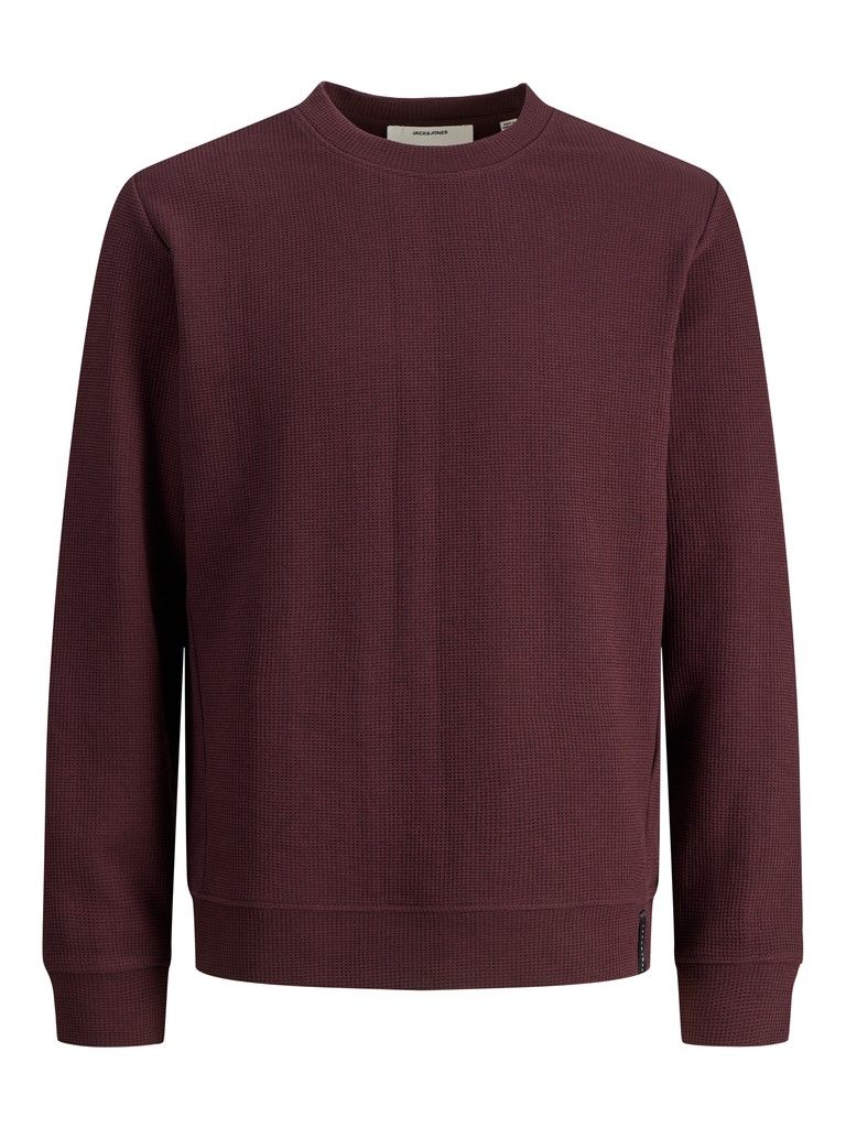JCOFUSION WAFFLE BRAND SWEAT CREW NECK Fudge
