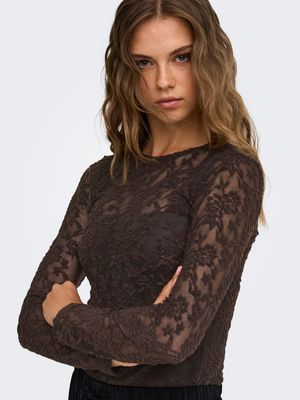 ONLBLAISE L/S TOP JRS Coffee Bean