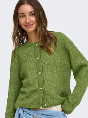 JDYLUMI L/S BUTTON CARDIGA KNT NOOS Cedar Green/MELANGE