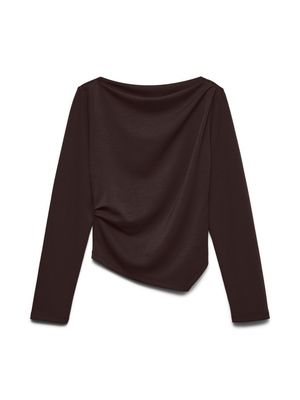 VMMILLE LS BOATNECK SHORT TOP JRS NOOS Cocoa Brown