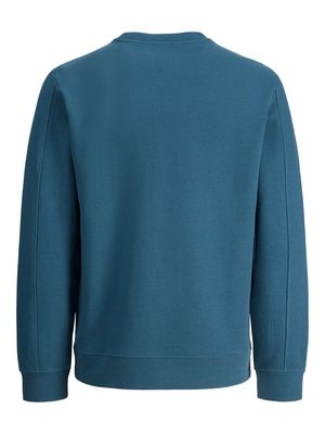 JCOFUSION WAFFLE BRAND SWEAT CREW NECK Orion Blue