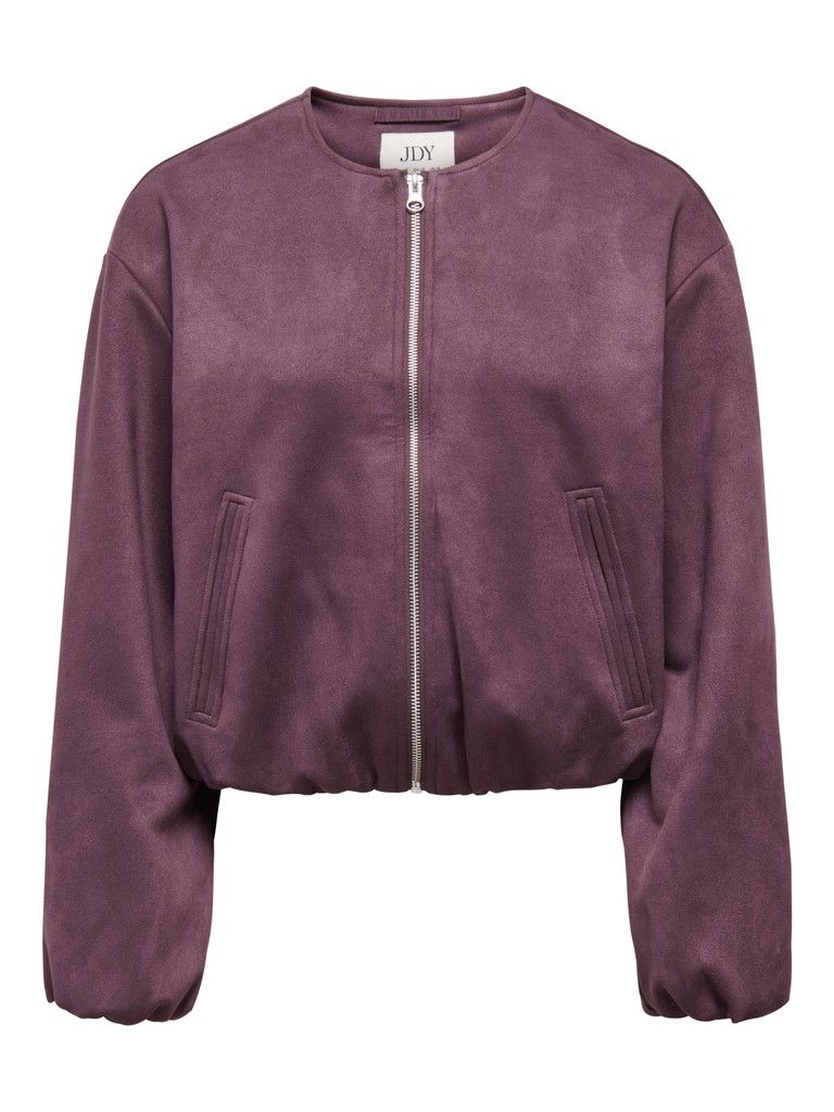 JDYNIA FAUX SUEDE BALLOON JACKET NOOS Huckleberry/SILVER T