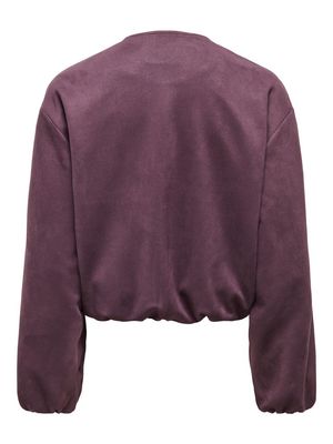 JDYNIA FAUX SUEDE BALLOON JACKET NOOS Huckleberry/SILVER T