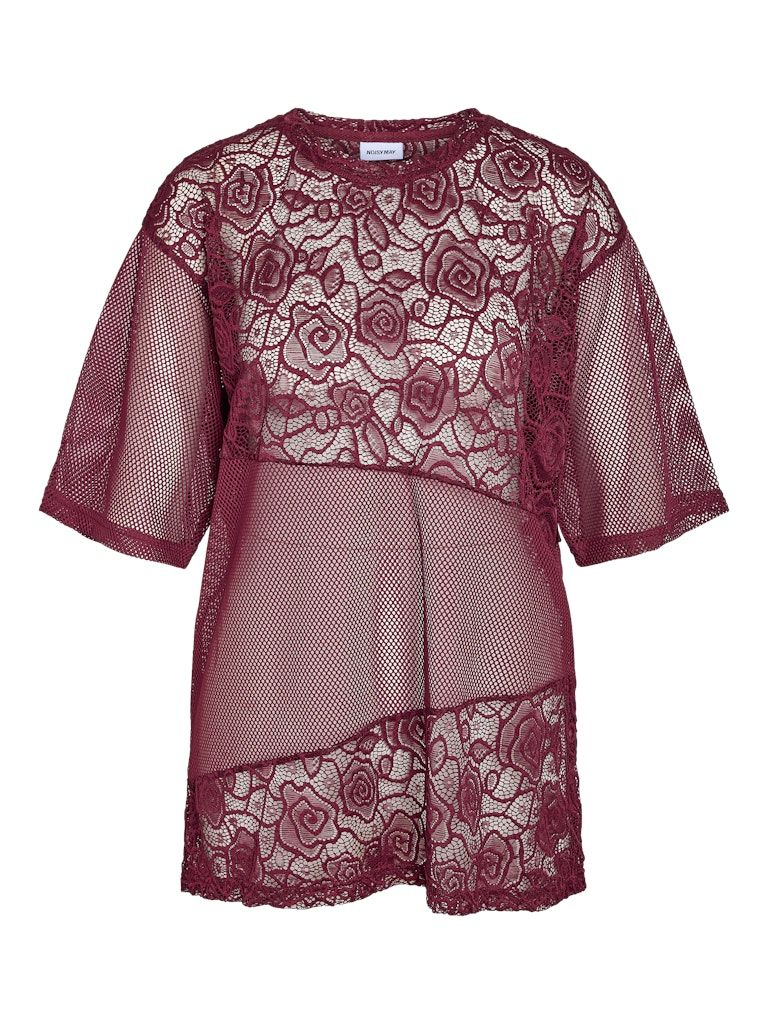 NMLUCCA 2/4 LACE PRINT T-SHIRT JRS FWD Fig
