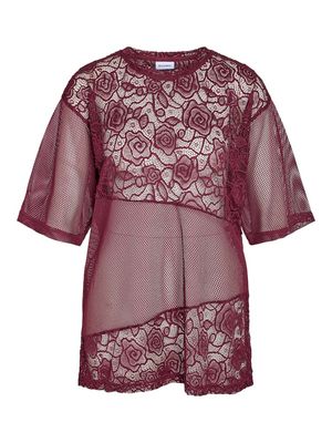 NMLUCCA 2/4 LACE PRINT T-SHIRT JRS FWD Fig