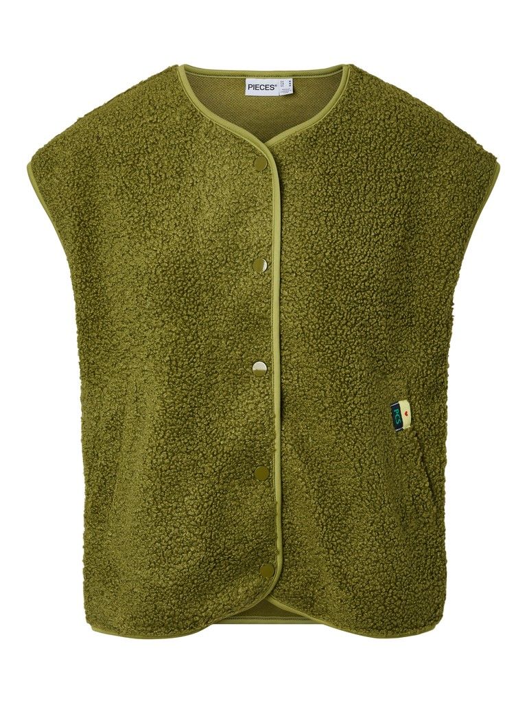 PCKATTY TEDDY VEST NOOS BC Sphagnum