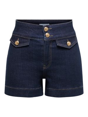 ONLEMILIA HW GOLD BUT DNM SHORTS NOOS Dark Blue Denim