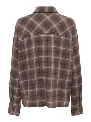 ONLFAJAN L/S CHECK SHIRT WVN Chocolate Martini-Brown check
