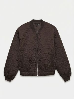 VMCARA COCO BOMBER WVN NOOS Chocolate Torte-Gold Zipper