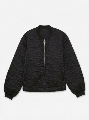 VMCARA COCO BOMBER WVN NOOS Black-Silver Zipper
