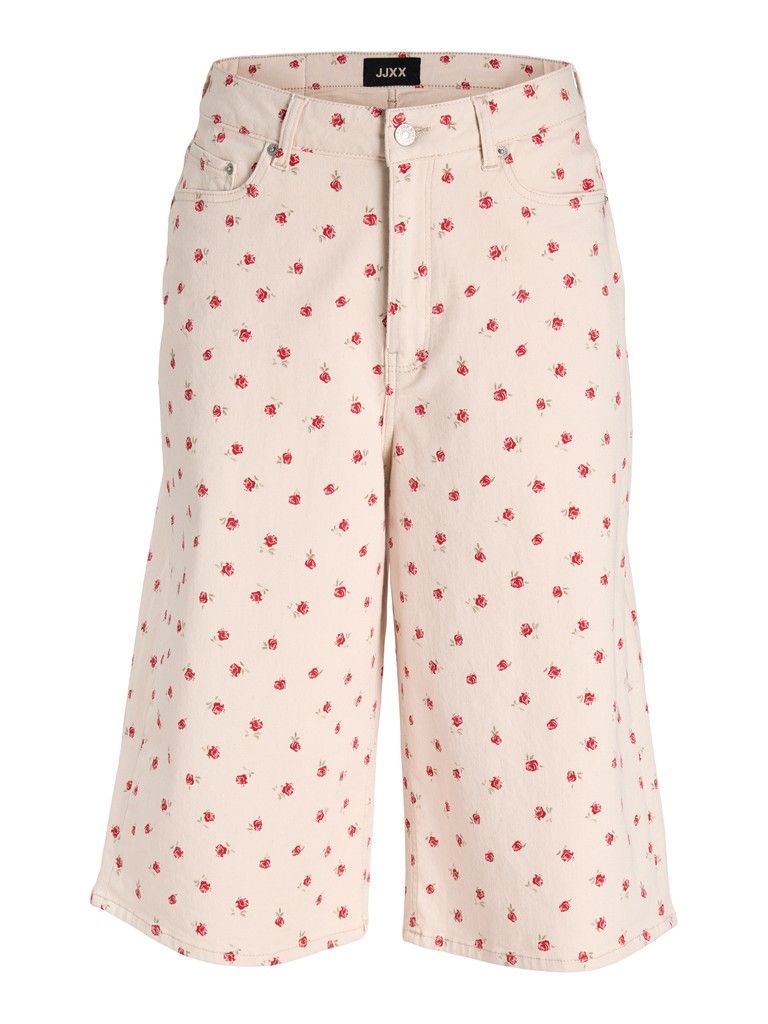JXALINA SARAH BAGGY MW SHORTS PNT LN Ecru/Roses