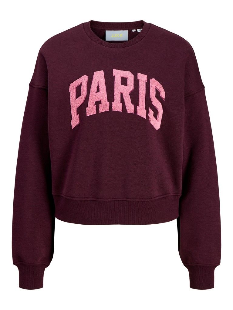 JXTATUM TERRY PATCH CREW SWT Winetasting/PARIS PAT