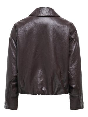 ONLMASJA L/S FAUX LEATHER BOMBER PNT Chocolate Torte