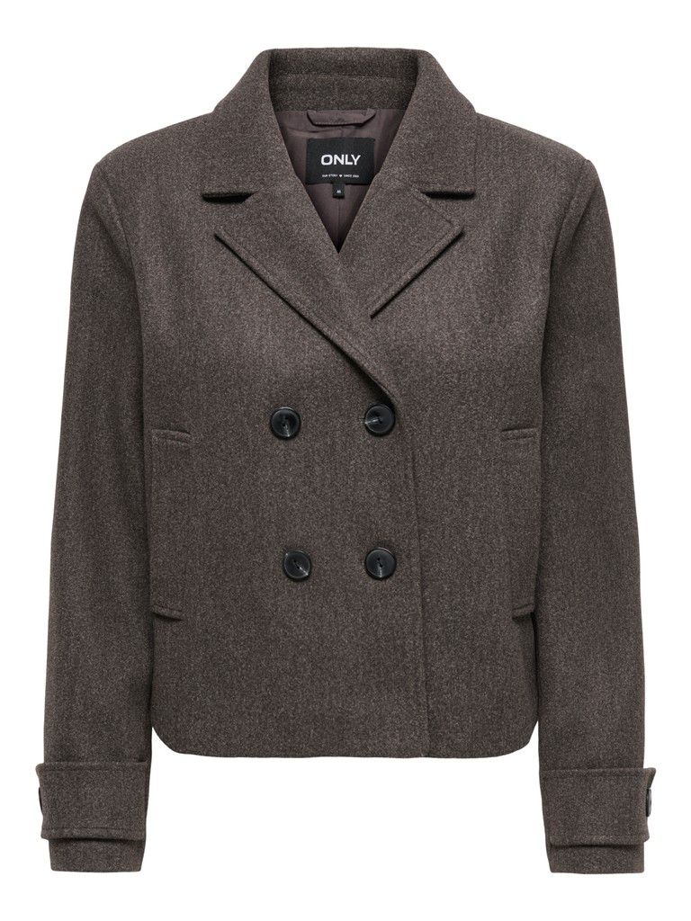 ONLFREJA SHORT DB JACKET OTW NOOS Coffee Bean/MELANGE