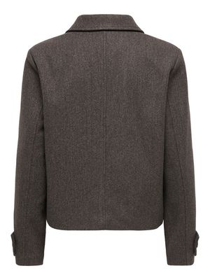 ONLFREJA SHORT DB JACKET OTW NOOS Coffee Bean/MELANGE