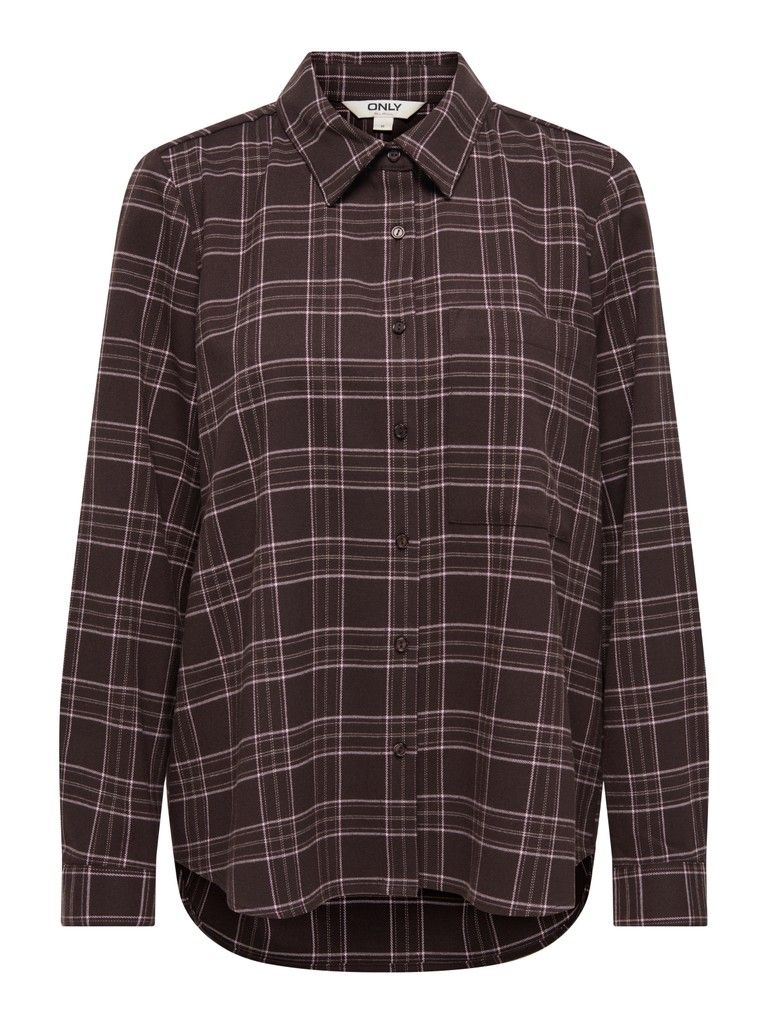 ONLWREN CHECK SHIRT WVN Black-Checked forge