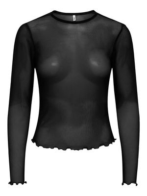 ONLNOX L/S O-NECK TOP BOX JRS Black
